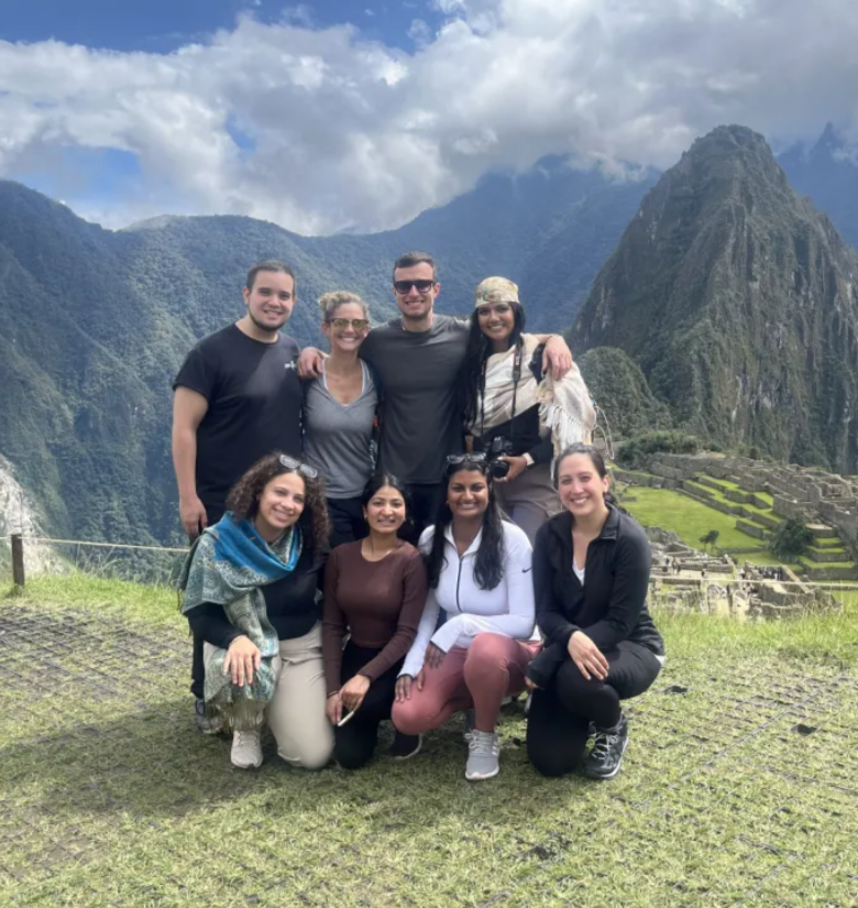 Photo of Juliana Garofalo and fellow PAI classmates visiting Machu Picchu during their medical service trip to Peru (2024).